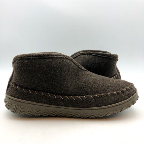 Dockers Mens Rugged Wool Slip-On Slipper Boots US 8 EU 35.5 Taupe Round Toe NIB - Picture 3 of 12